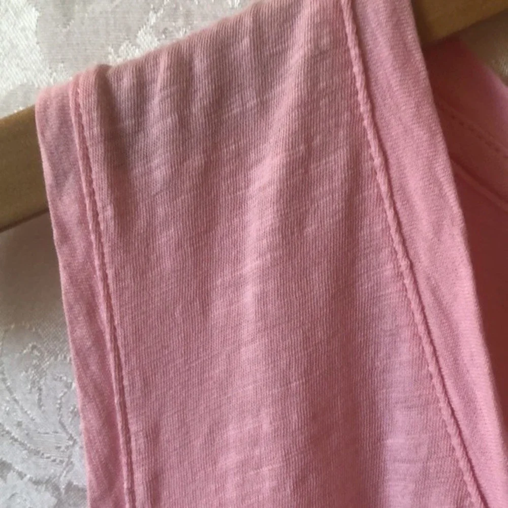 Madewell 100% Cotton Pink Sleeveless V- Neck T-Shirt Size 3X - Picture 3 of 5